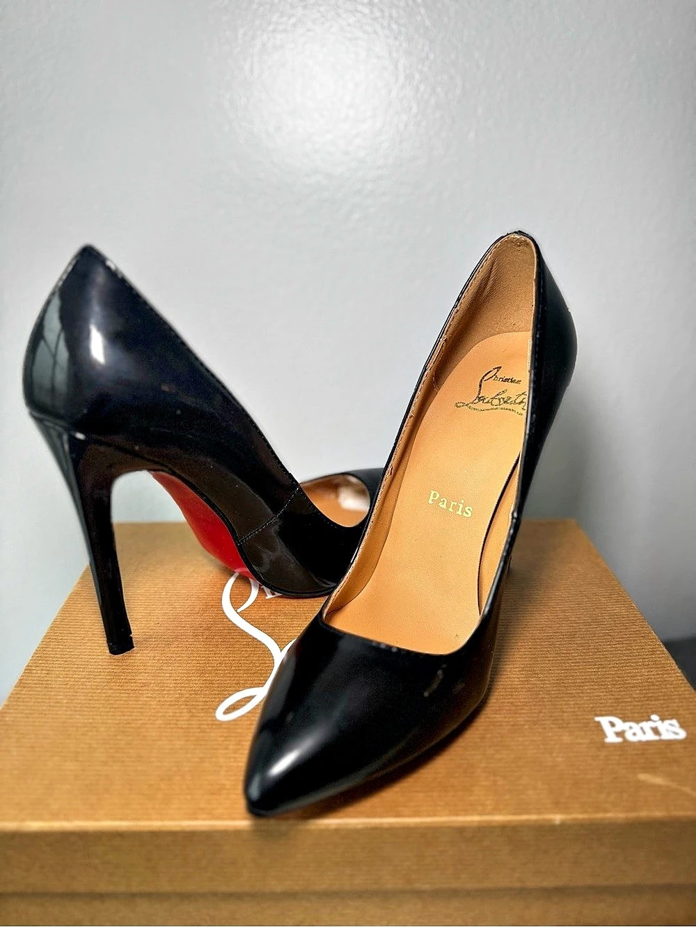 Christian Louboutin So Kate 120 Patent Calf Pumps Black size 39